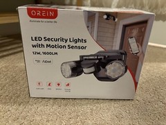 LED Security Lights With Motion Sensor 12W, 1600LM OL36002440
