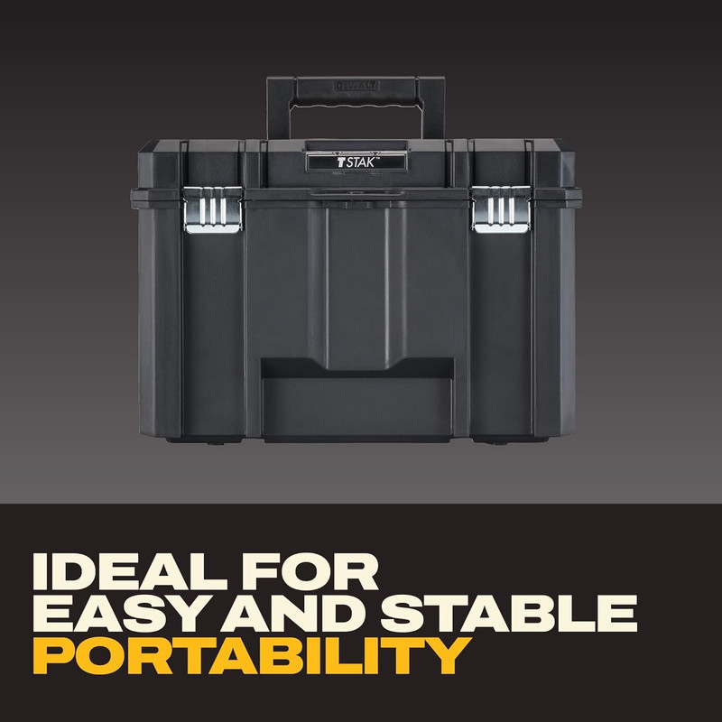 TSTAK Tool Box, Extra Large Design, Removable Tray for Easy Access to Tools, Wat gallery