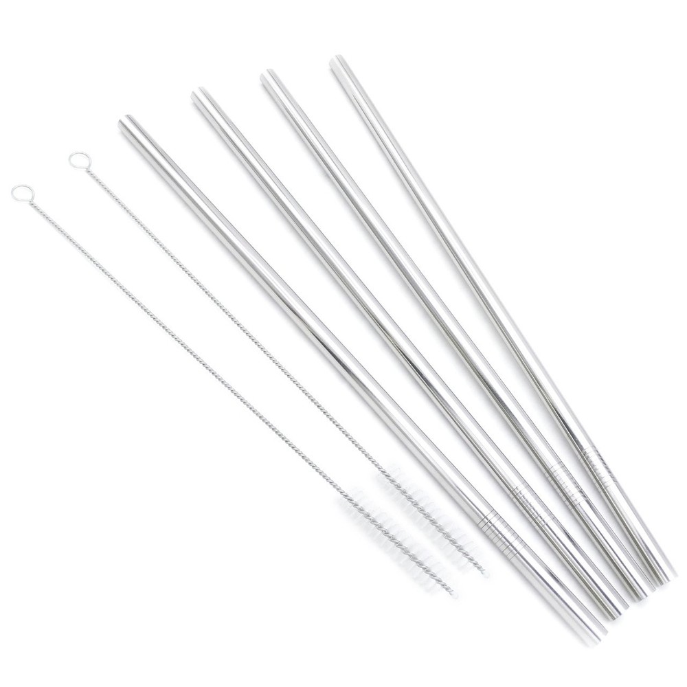 GFDesign Big Drinking Straws Reusable 12" Extra 12 inches, Stainless Steel