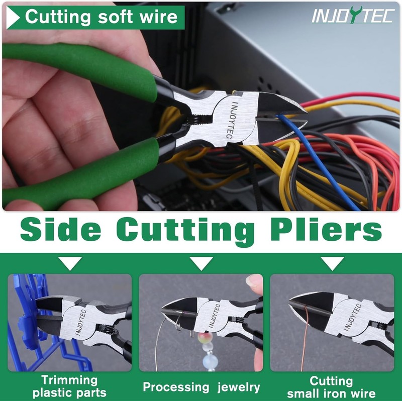 5 Inch Ultra Sharp Wire Flush Cutters Heavy Duty 5, Green gallery