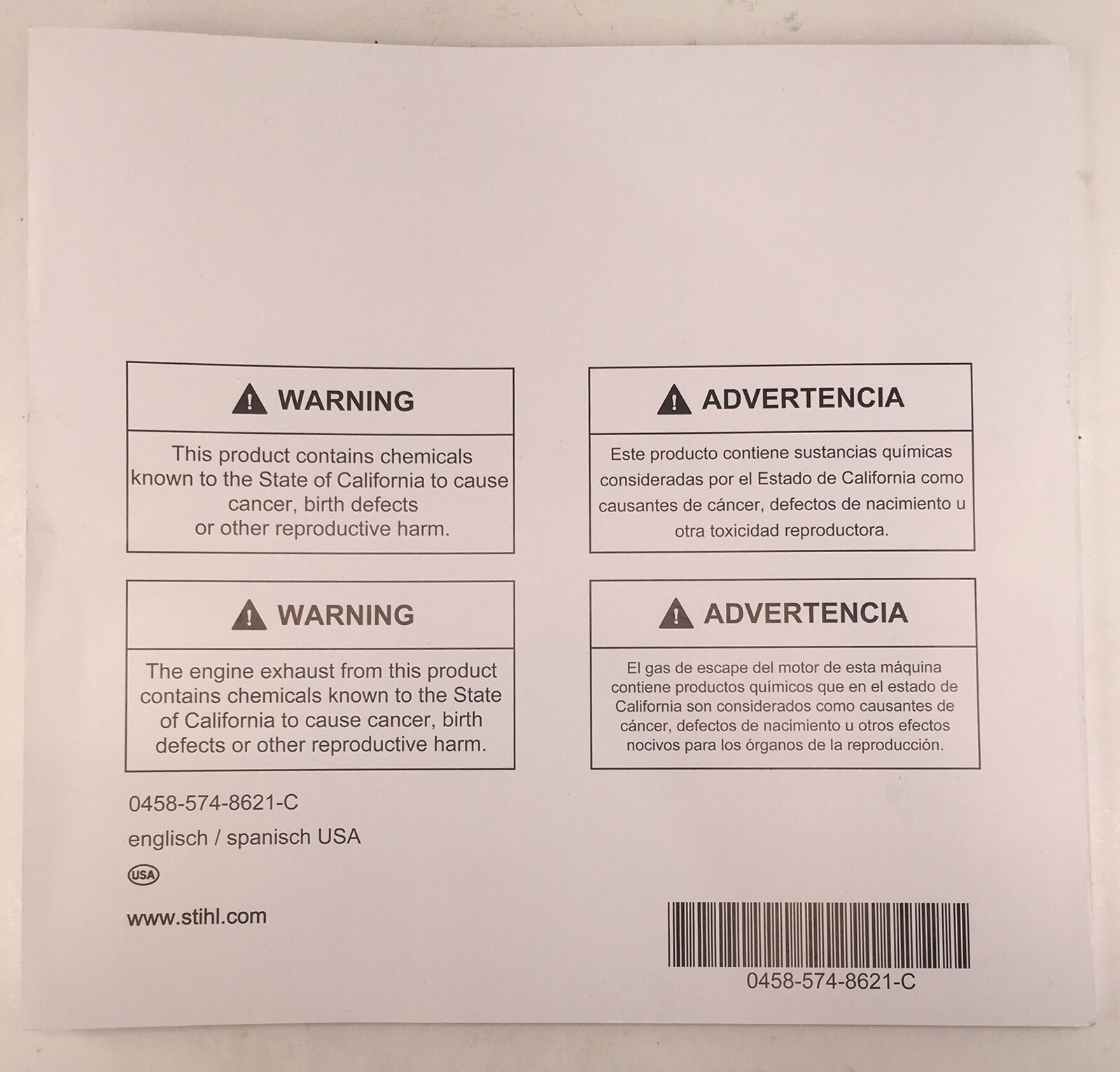Stihl MS271 MS291 Chainsaw Instruction Owner's Manual gallery