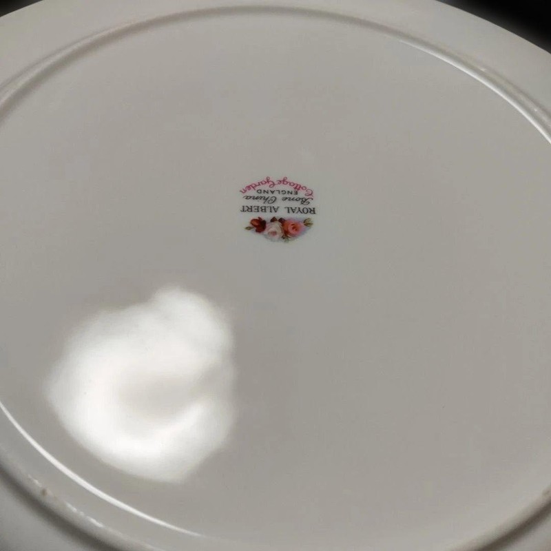 Royal Albert Flower Pattern Ceramic Tea Cup & Saucer Set 22 Plates Used gallery