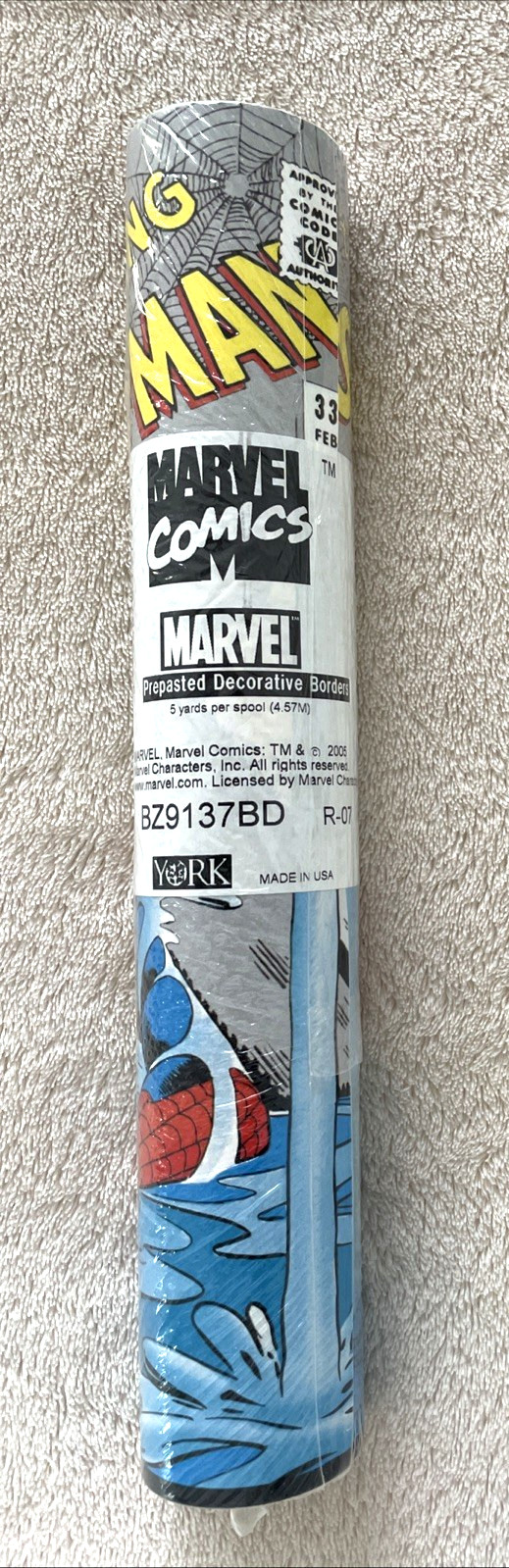 Marvel Comics Pre-pasted decorative border 5 yards 2005 gallery