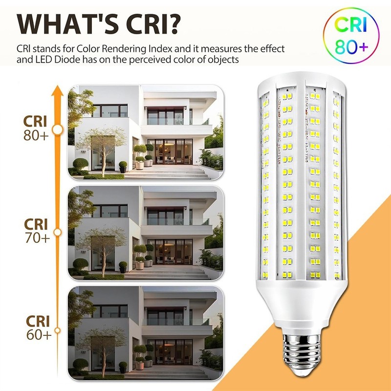 1-5PC 600W Equivalent LED Corn Light Bulb 3000 Lumen 60W 6000K Daylight E26/E27 gallery