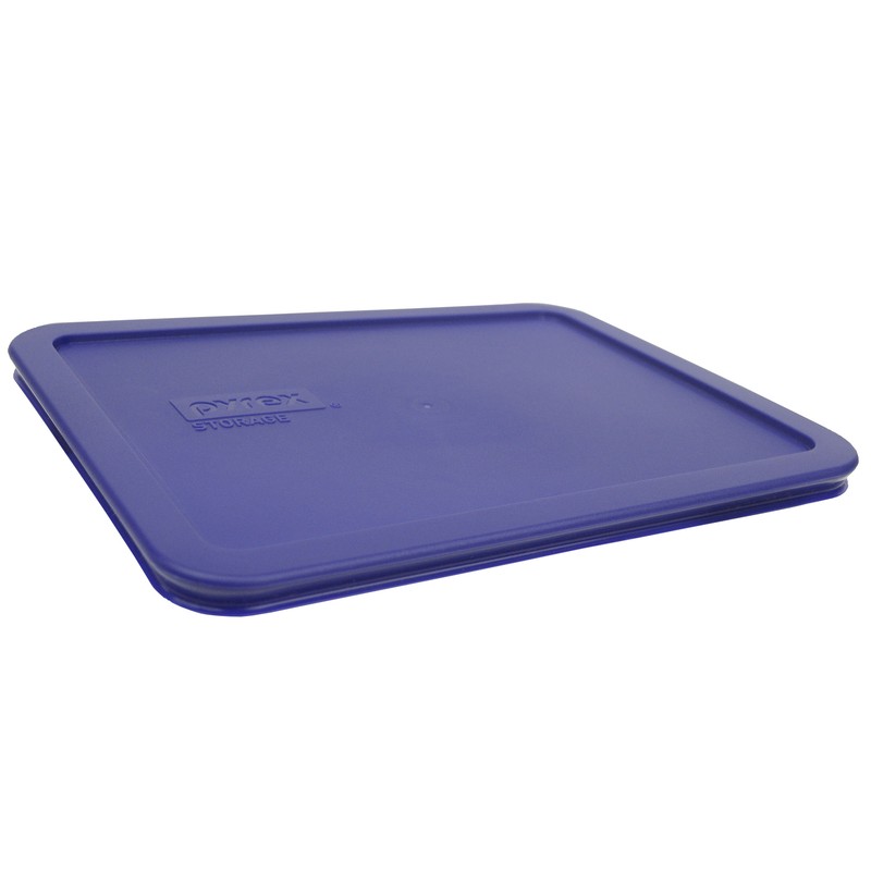 Pyrex 7211 6-Cup Glass Storage Dish w/ 7211-PC 6-Cup Navy Blue Plastic Lid gallery