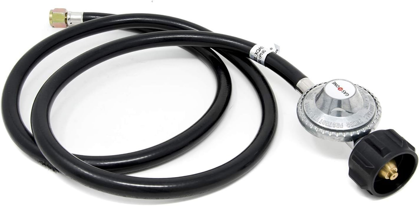 5 Feet Propane Hose with Regulator Replacement Part for Portable Propane Grill gallery