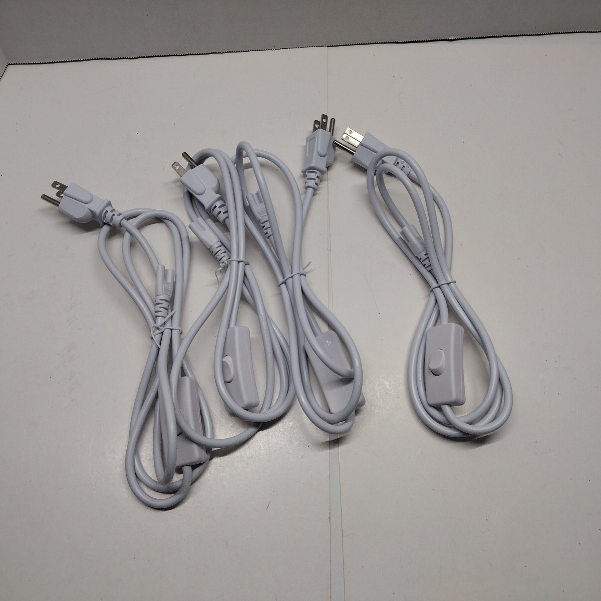 4 PCS 5FT POWER CABLE With Switch For PC T8 T5 Integrated LED Tube Light 3 PIN gallery