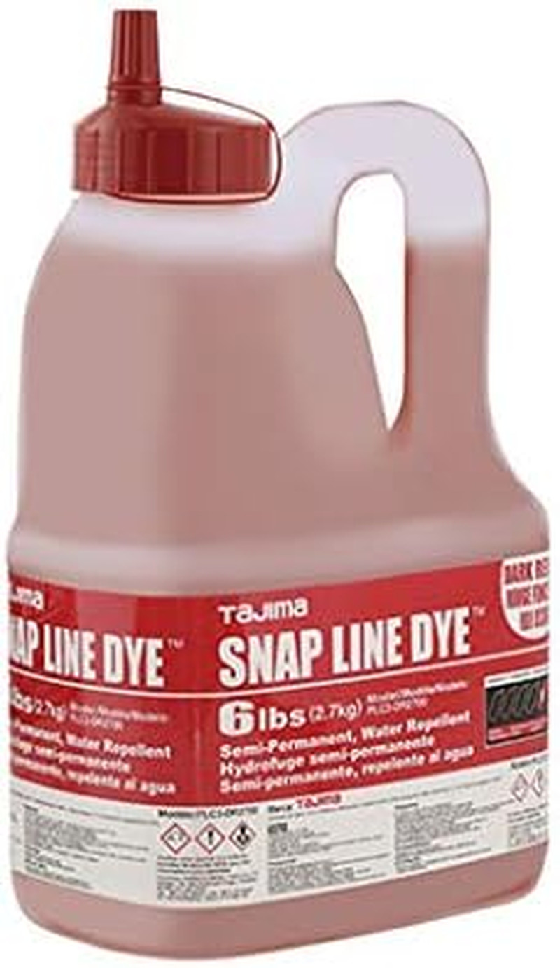 Marking Tools - Dark Red 6-Lb Semi Permanent Snap-Line Dye with Durable Bottle & gallery
