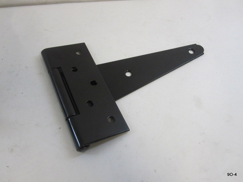 10 Pack T-Hinges 8" Powder Coated Black NO MOUNTING HARDWARE gallery