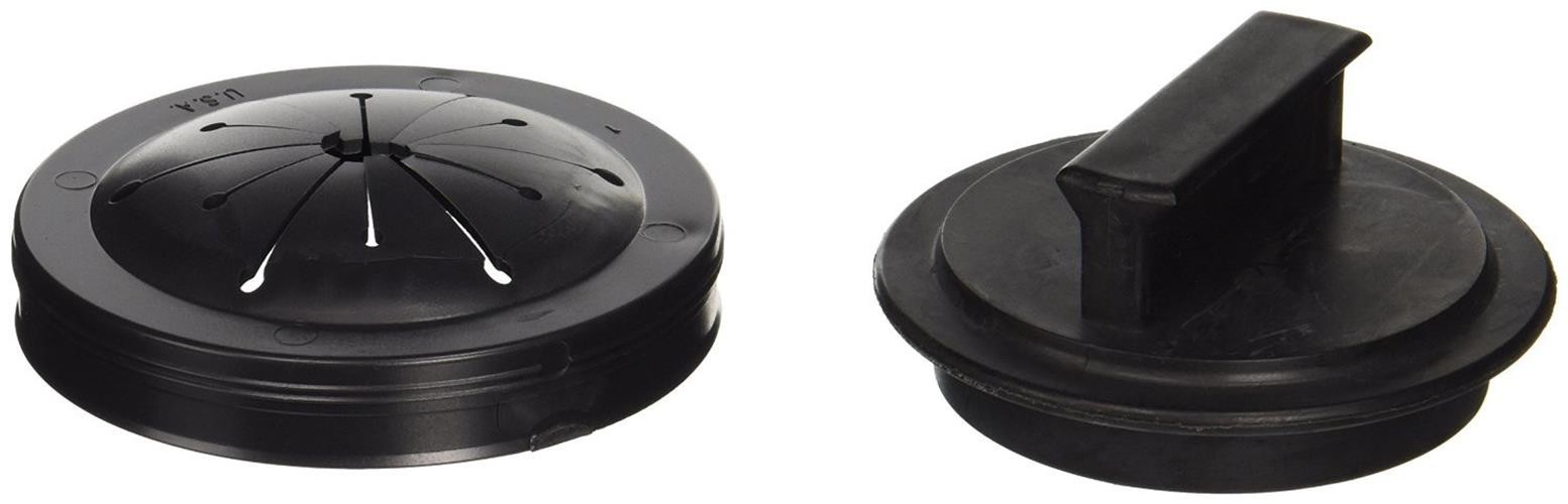 Waste King Black Disposer EZ Mount Garbage Disposal Stopper and Splash Guard gallery