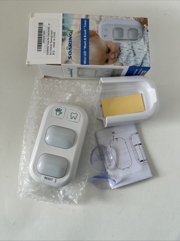 SOARING Wireless Battery Powered Timer for Kids - 2 Min Brush, 20 Sec Hand Wash gallery