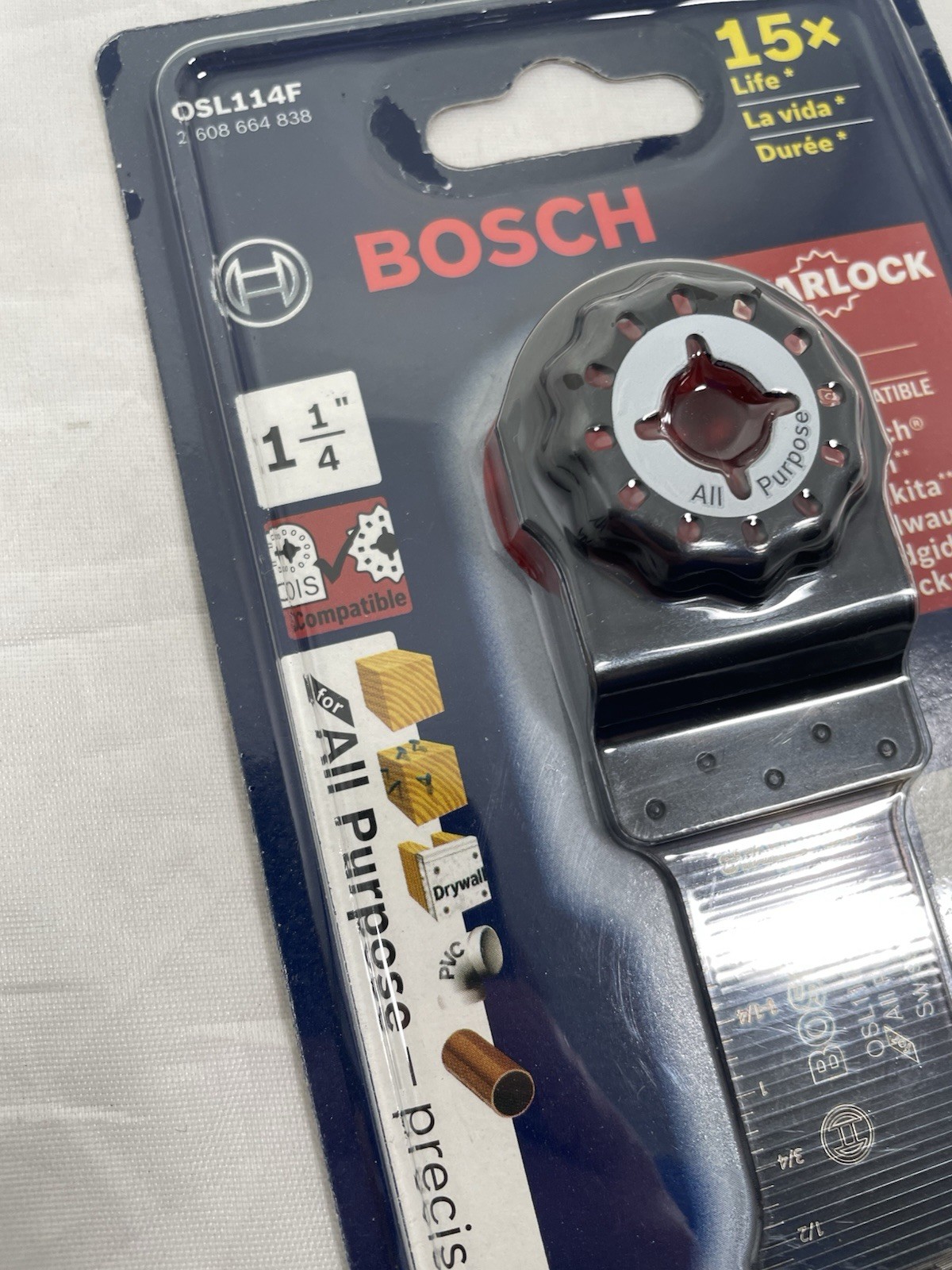 Bosch OSL114F Starlock 1-1/4" Oscillating All-Purpose Plunge Cut Blade gallery