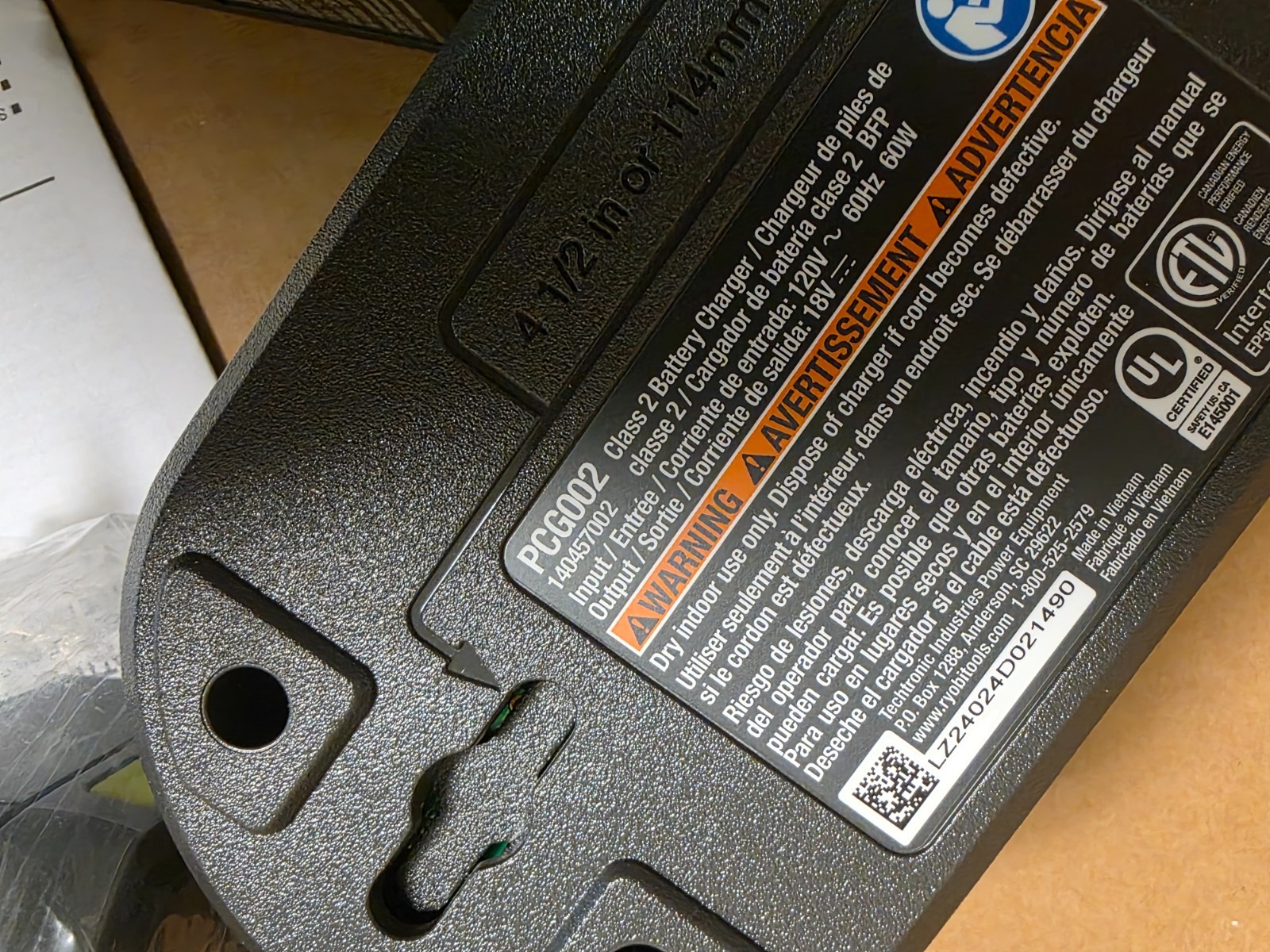 NEW Ryobi ONE+ 18V Lithium-Ion 4 4.0 Ah Battery MODEL PBP005 & Charger PCG002 gallery
