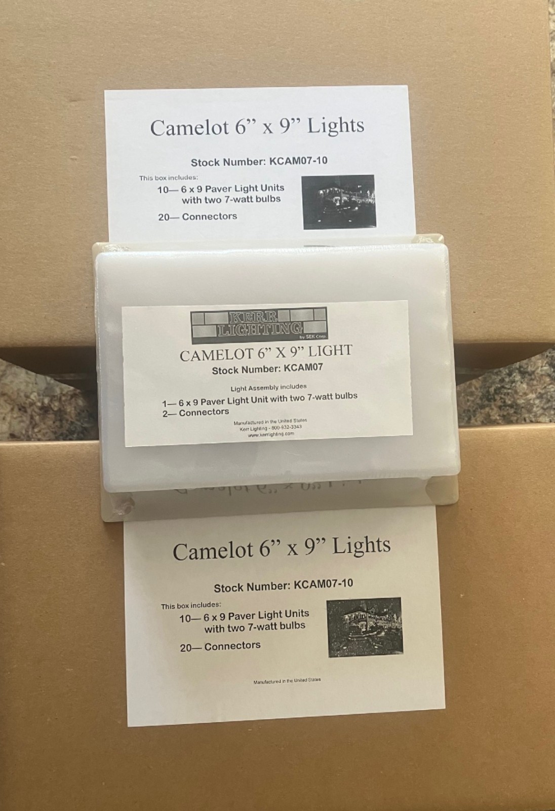 (20-Pack) Kerr Lighting Camelot Paver Light (6" x 9") for Driveways, Patios! gallery