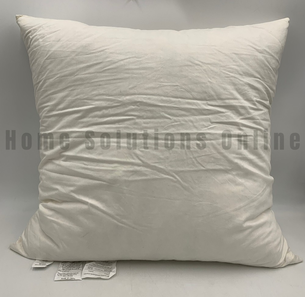 Pottery Barn 200 Thread Count Down Feather Pillow Insert 24" Sq #U3011