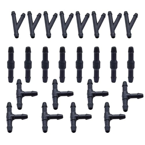 24Pcs Windshield Washer Hose Connector Kit 3-way(T-type) 3-way(Y-type)2-way (I gallery