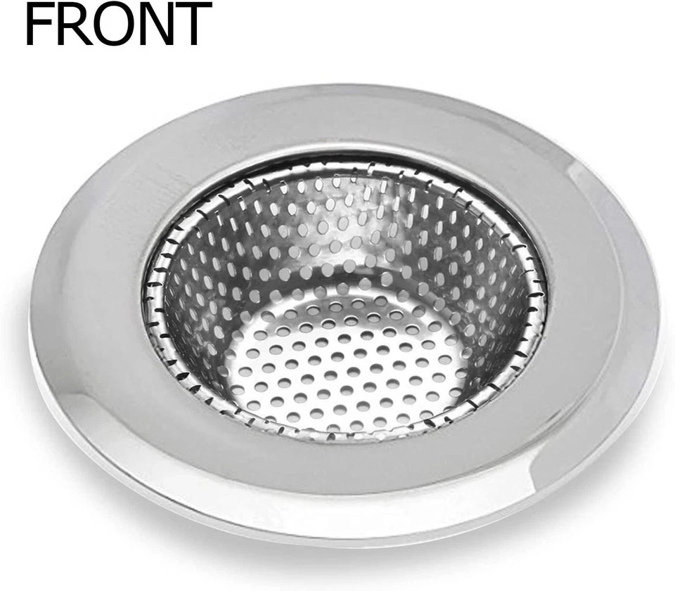 2PCS 4.5" Kitchen Bathroom Sink Strainer Stainless Steel Filter Drain Strainer gallery