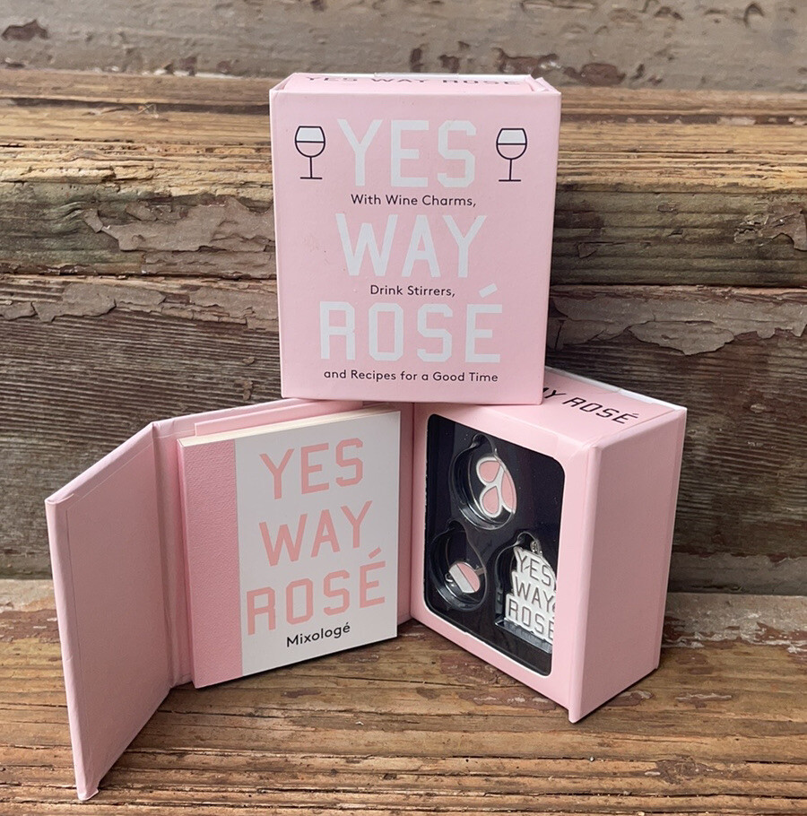 YES WAY ROSE' MINI KIT WITH DRINK RECIPES AND MORE! Wine Charms Stirrers New gallery
