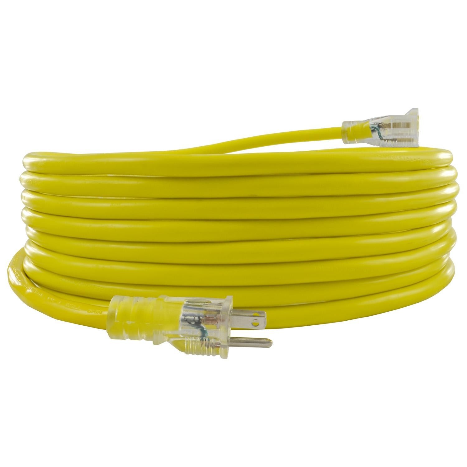 Conntek 100 ft 15A Outdoor Extension Cord - Flexible Yellow Cable gallery