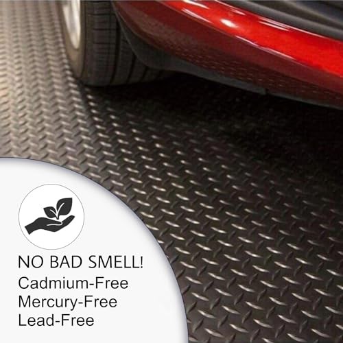 4x6 FT Premium Garage Floor Mat - Solid 2.8mm Thick - 72"L x 48"W x 0.1"Th gallery