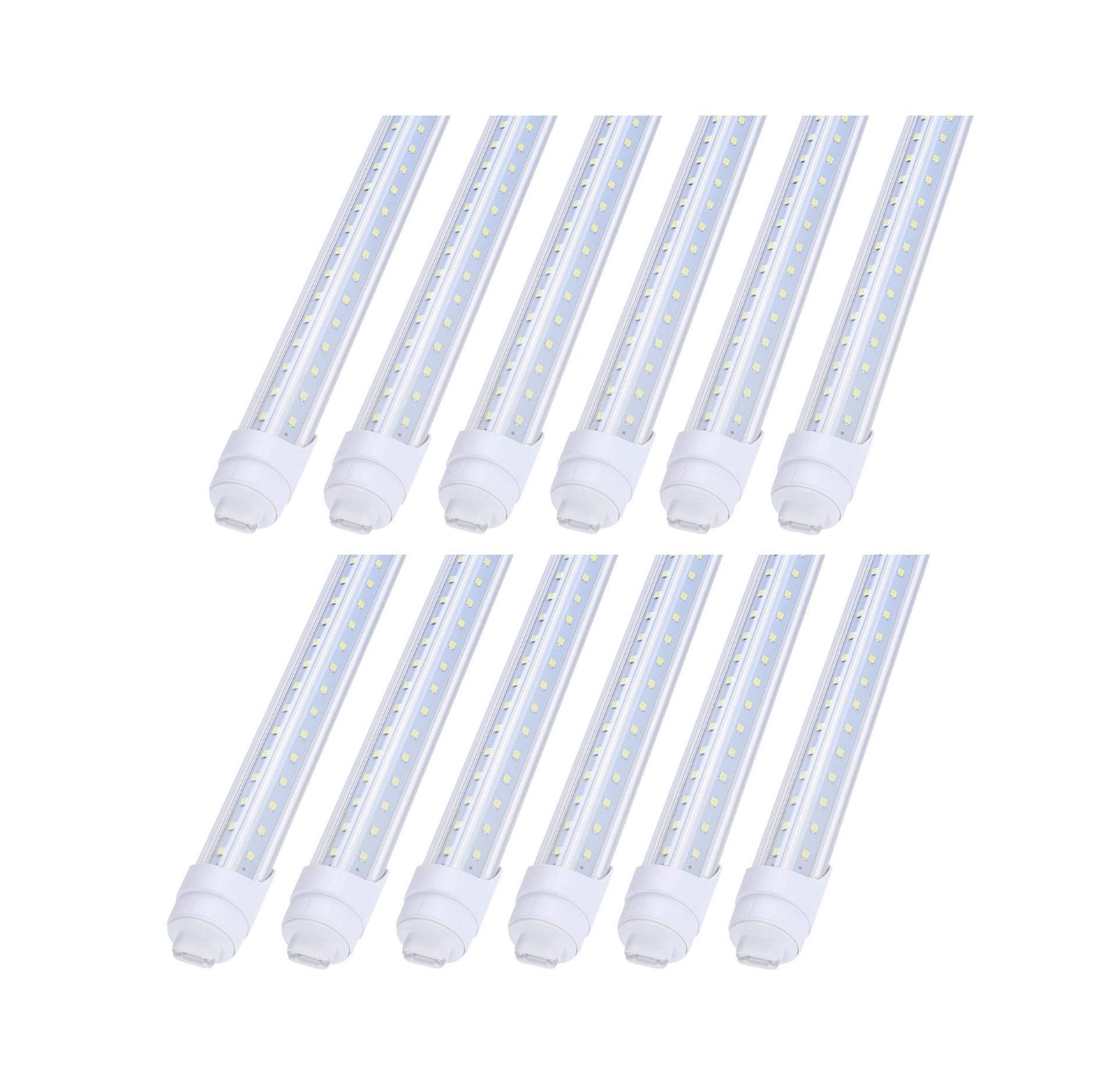 R17d Rotatable HO base V shaped 65W 8 Foot Led Lulbs Double Row,Need Bypass B... gallery