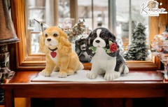 Ceramic Cocker Spaniel Salt and Pepper Shakers, Gift for Her, Gift for Mom, Kitc