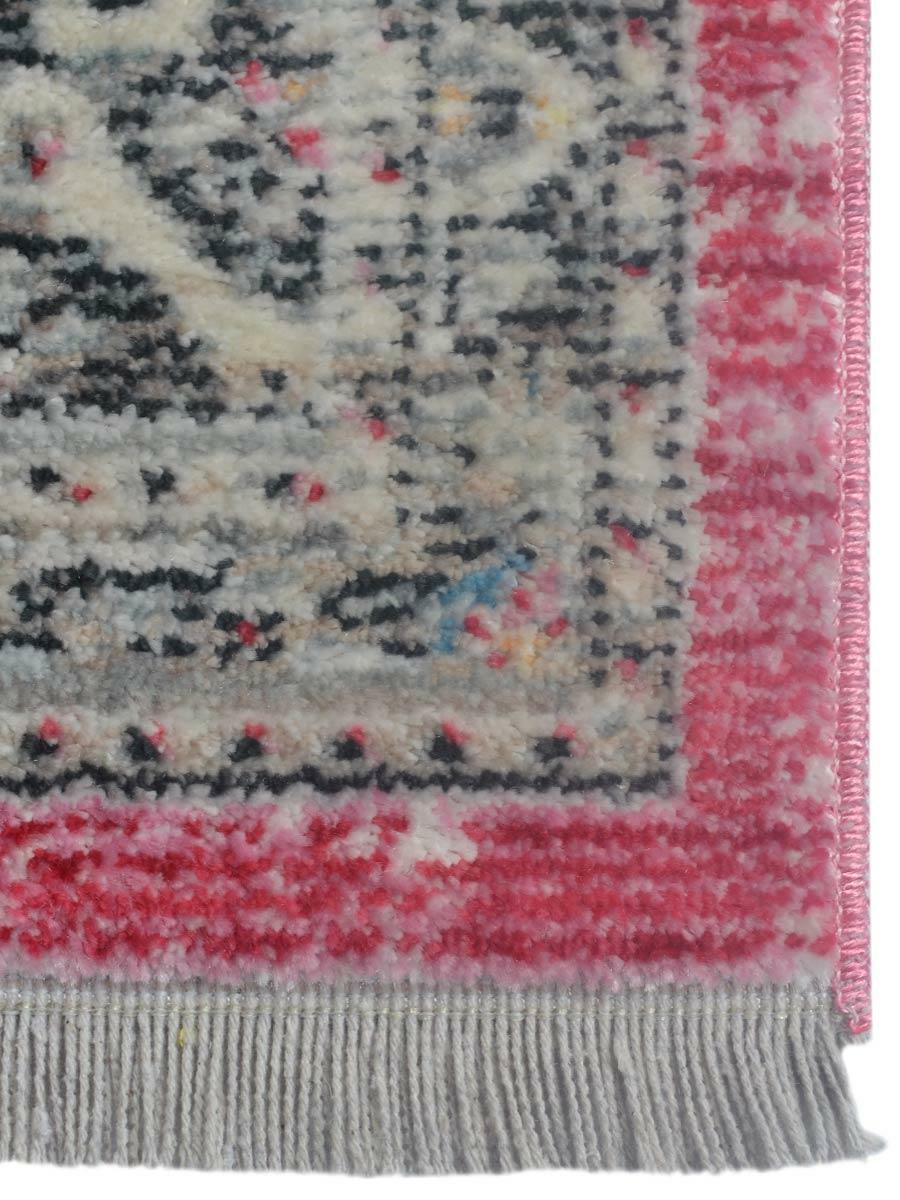Machine Woven Cross Weave Polyester 2'6x9'10 Runner Area Rug Oriental Multicolor gallery