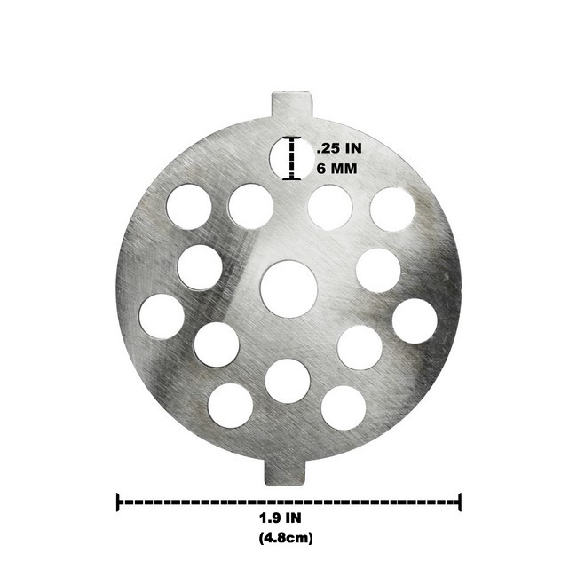 Univen .25" Coarse Plate Disc Compatible with KitchenAid FGA Food Meat Grinder C gallery