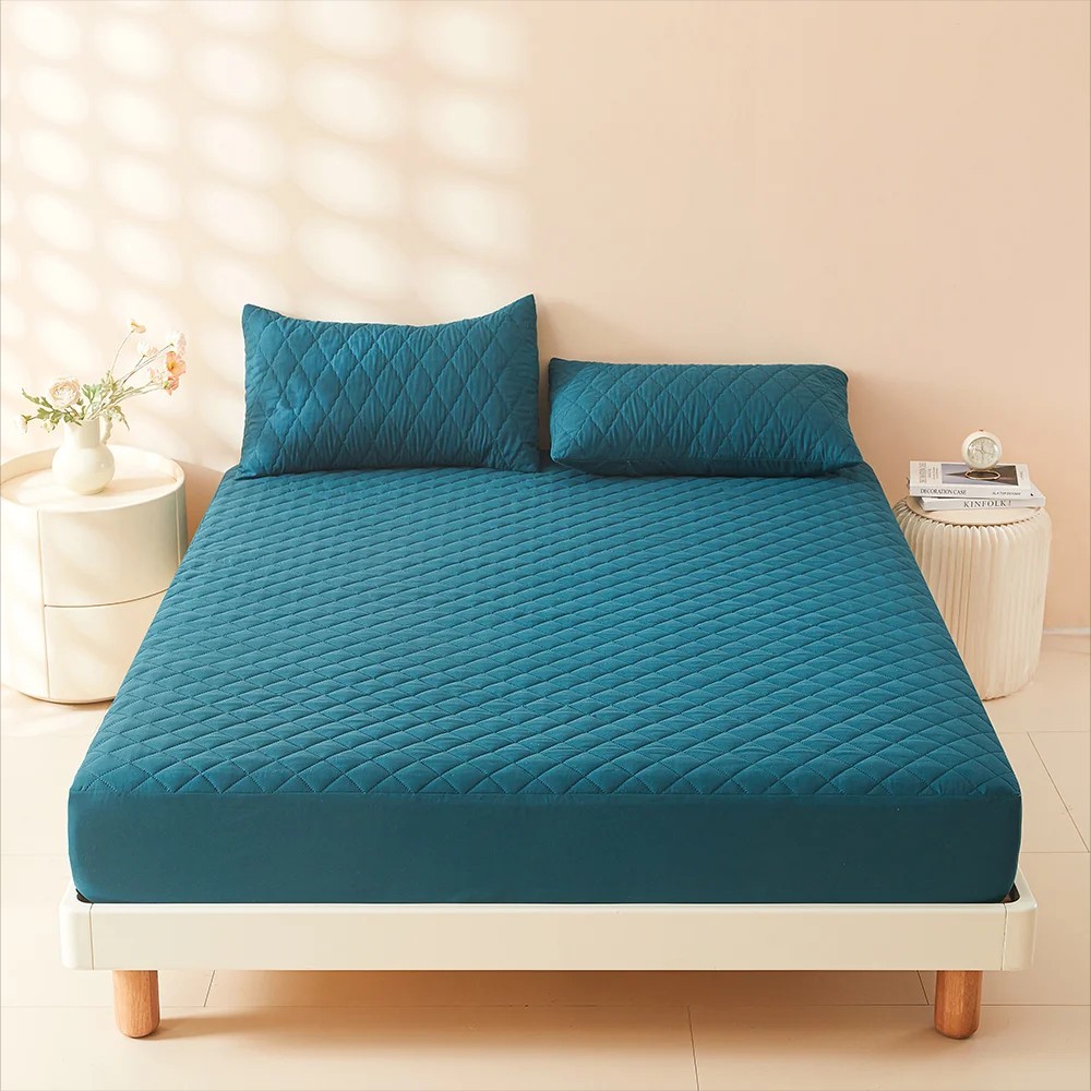Waterproof Quilted Mattress Protector Breathable Fitted Bed Cover Pad 9-14" Deep gallery