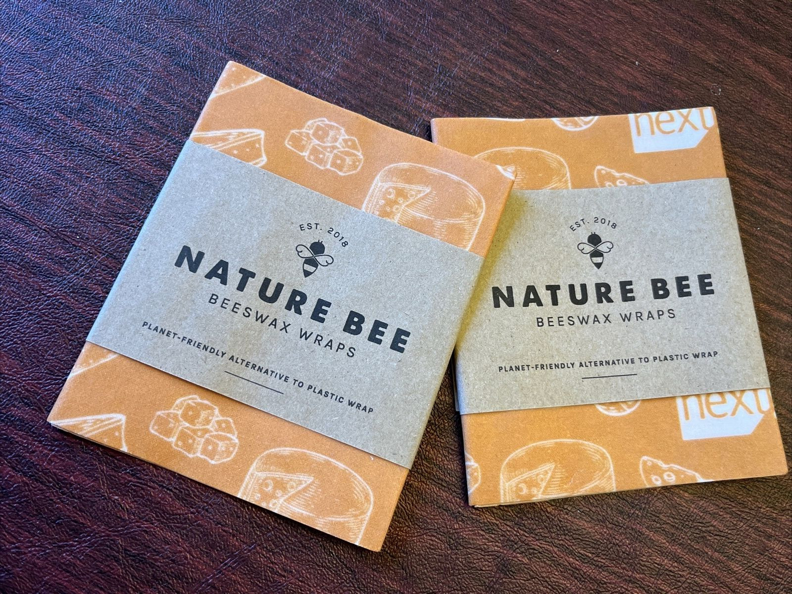 Beeswax Wraps M Food Reusable Sustainable Rewashable, Nature Bee, Nextgen, NIP gallery