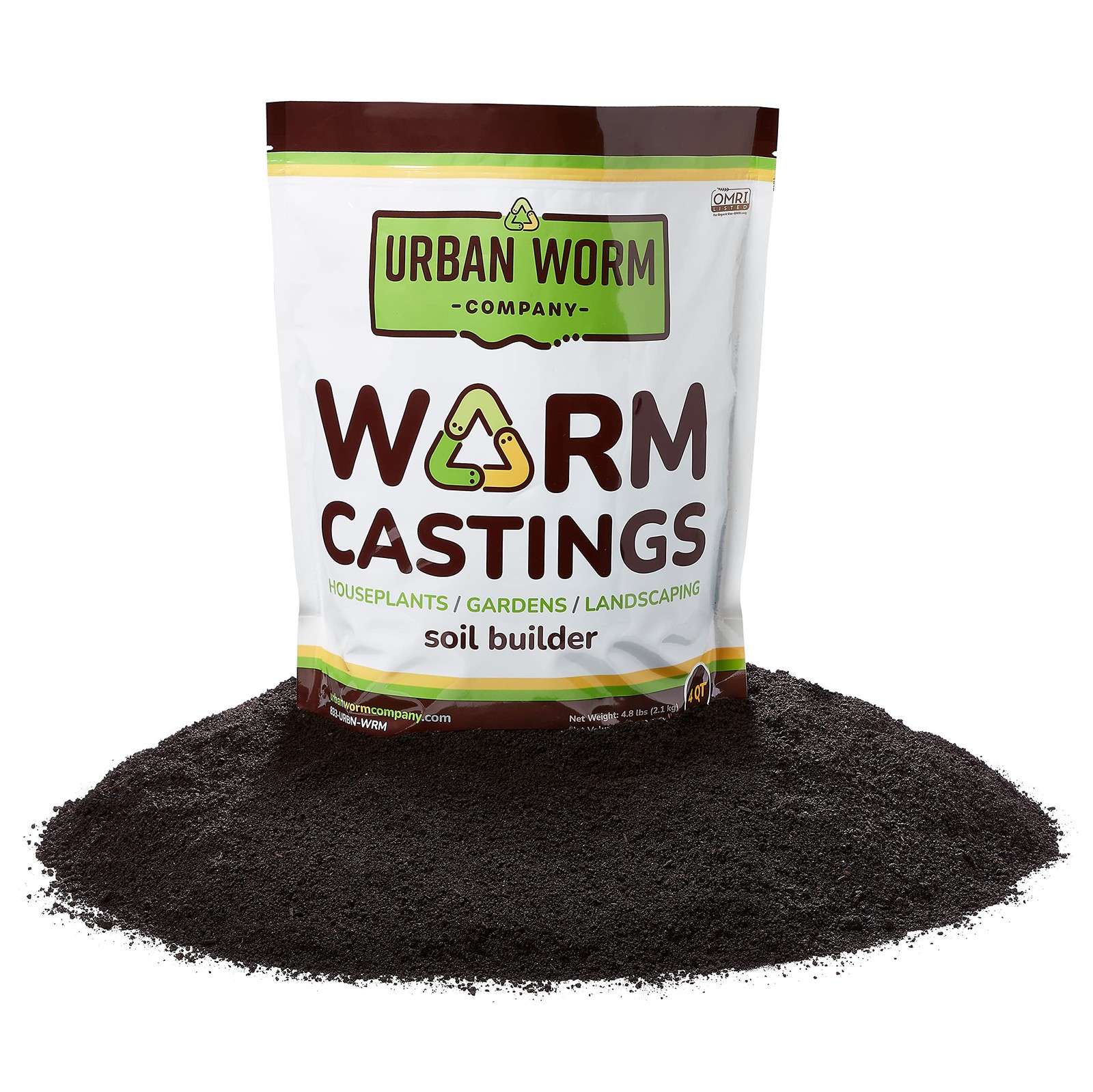 Worm Castings 4 Quart Organic Fertilizer for Healthy Soil and Plants gallery