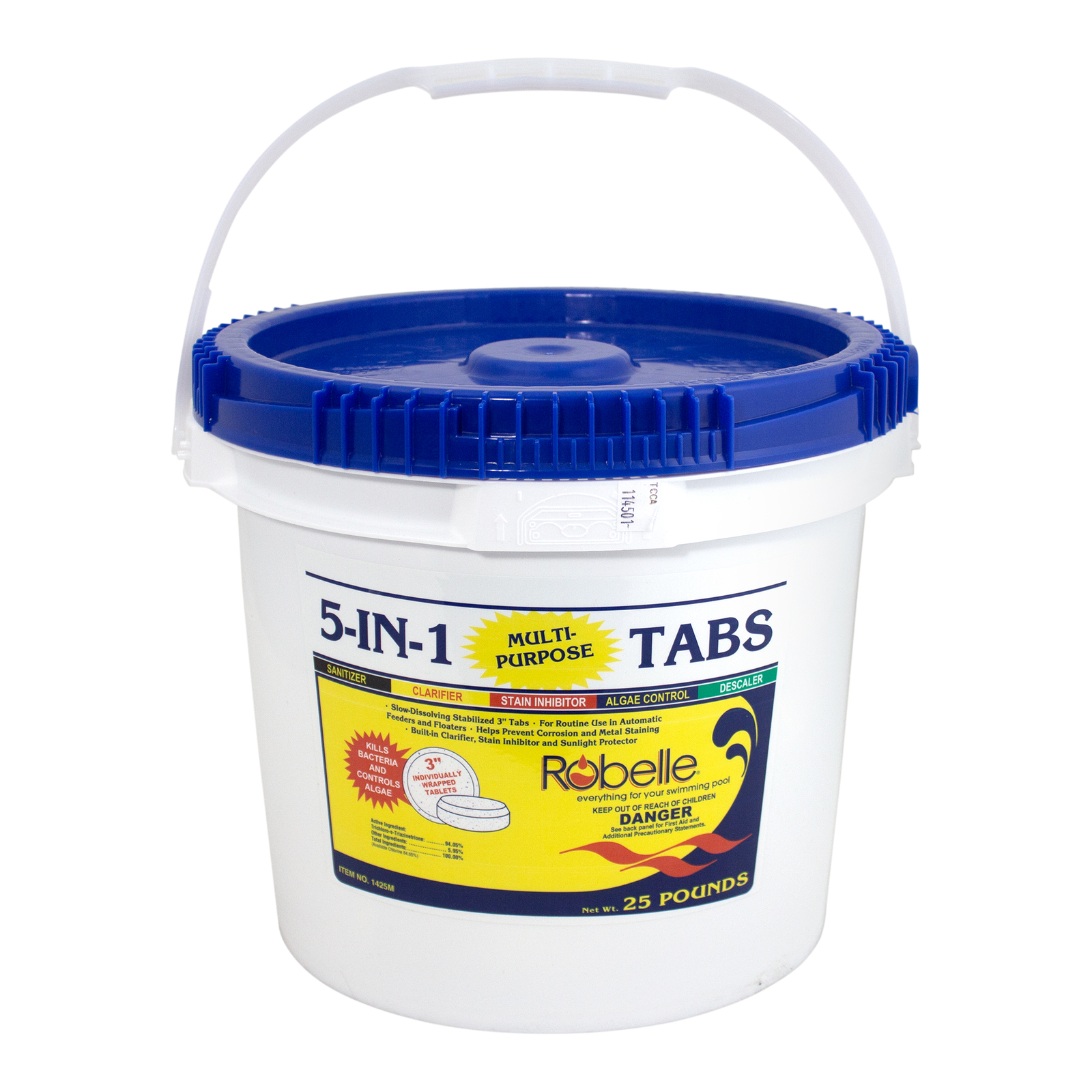Robelle 5-in-1 Multi-Purpose 3" Chlorine Tabs Pool Sanitizing Chemical - 25 Lbs gallery
