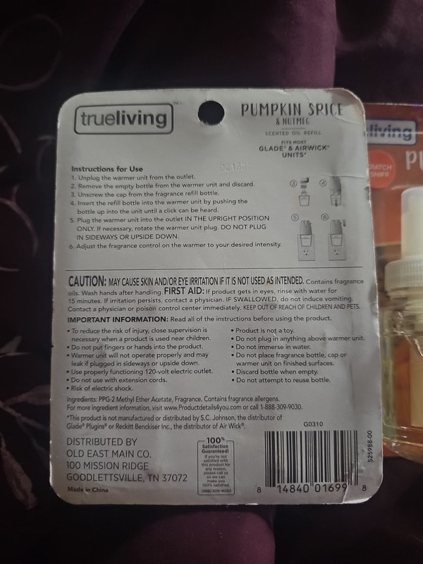 Apple Cinnamon & Pumpkin Spice Plugins Scented Essential Oil (Set of 2 pks) NEW gallery
