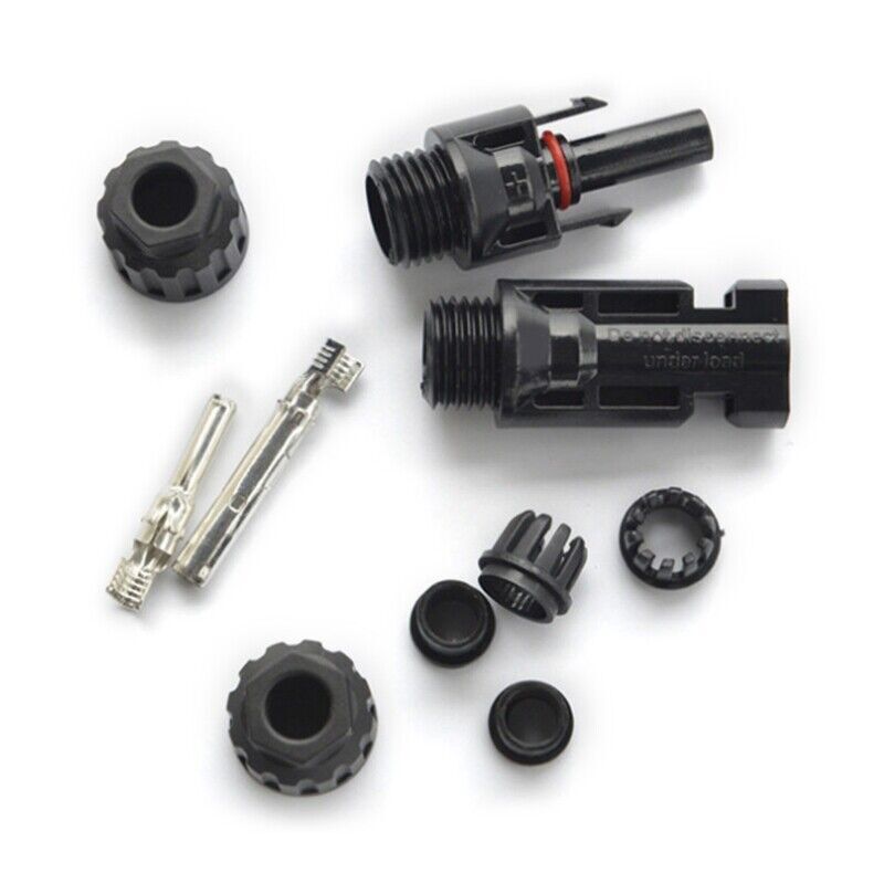 5 Pairs Solar Panel Cable Wire Connectors Adapter Male Female Kit Waterproof 30A gallery