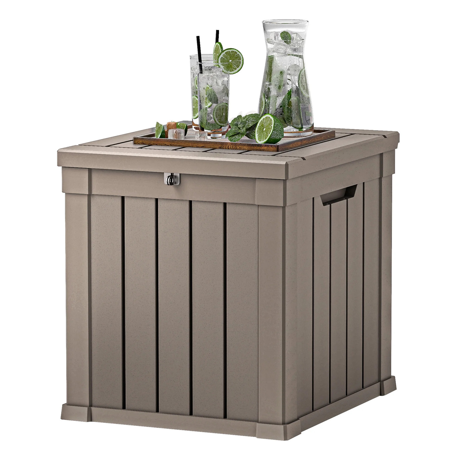 Waterproof Lockable Patio Storage Box with Side Handles gallery