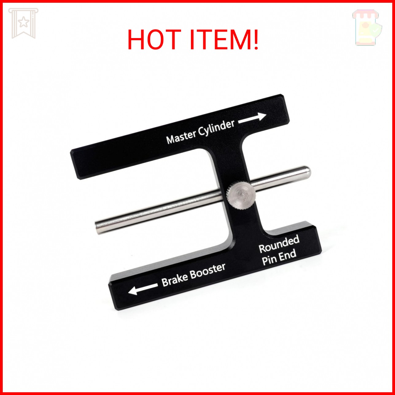 BARTOO Brake Adjustment Tool Brake Booster Push Rod Adjustment Tool Master Cylin gallery