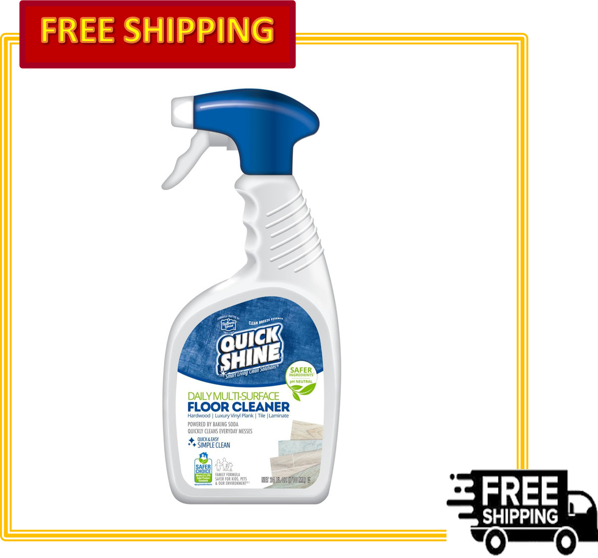 Quick Shine Multi Surface Floor Cleaner for Gentle & Effective Cleaning gallery