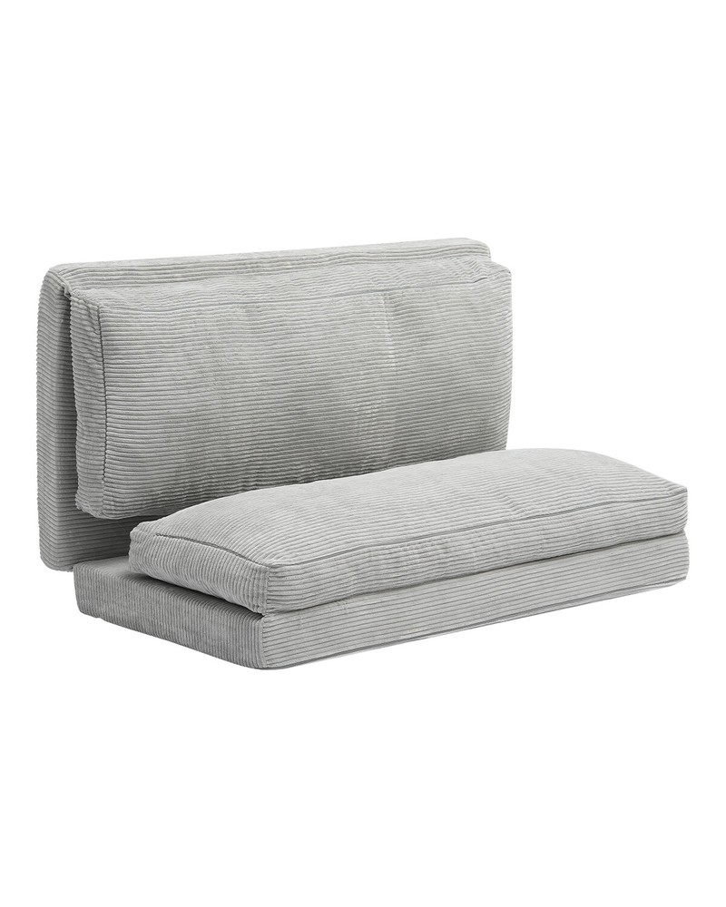 Folding Sofa Bed Foldable Couch Bed with Washable Cover Dark Grey (Full)