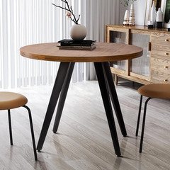 Round Dining Table, Small Dining Table for 2, 31.5″ round Table, Mid-Century Mod