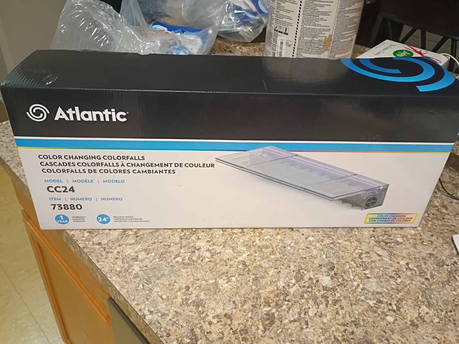 24 Inch Acrylic Color Changing Spillway -Atlantic Water Gardens Colorfalls CC24 gallery