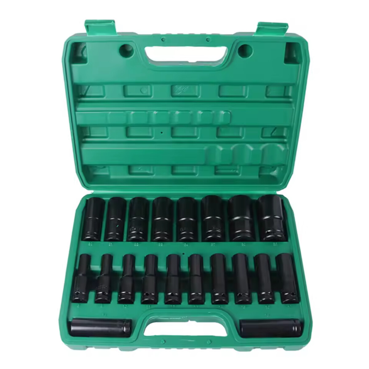1/2Inch Impact Sockets Set 20 PCS Drive Metric 8mm-32mm Deep 6-Point Set w/ Case gallery