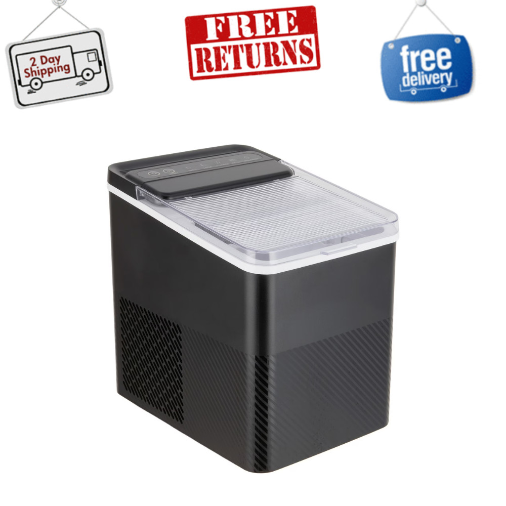 Mainstays Countertop Portable Ice Maker, 26 lbs Daily, Self-Cleaning, Black New gallery