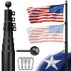 Heavy Duty Flag Pole Freedom Edition 20 FT 12 Gauge Extra 20FT Telescoping gallery