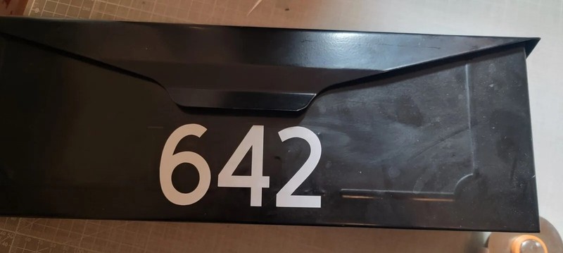 TWO Custom Mailbox Address Street Numbers Vinyl Decal House Business Door 3.0 gallery