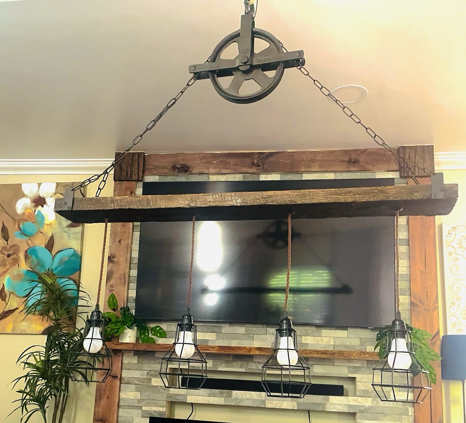 Rustic Light Fixture. Reclaimed Barn Wood. For Decorative Use. gallery