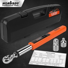 1/2″/3/8” Digital Torque Wrench Set 25~250Ft-Lb/17-340N.m&4.4~44.3Ft-Lb/3-60N.m