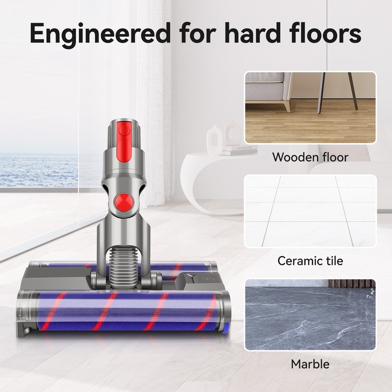 Soft Double Roller Brush Floor Head for Dyson V7 V8 V11V10 Cordless Set gallery