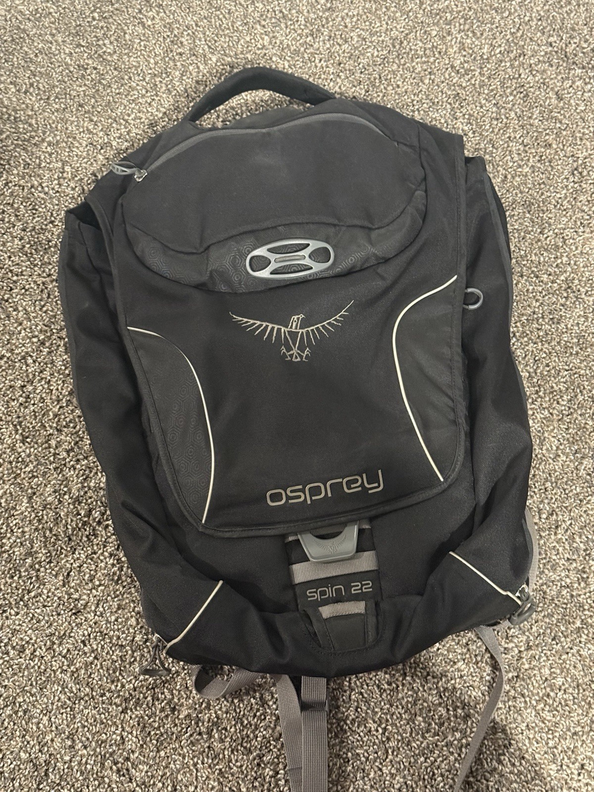 Osprey Spin 22 Backpack Black Excellent Condition
