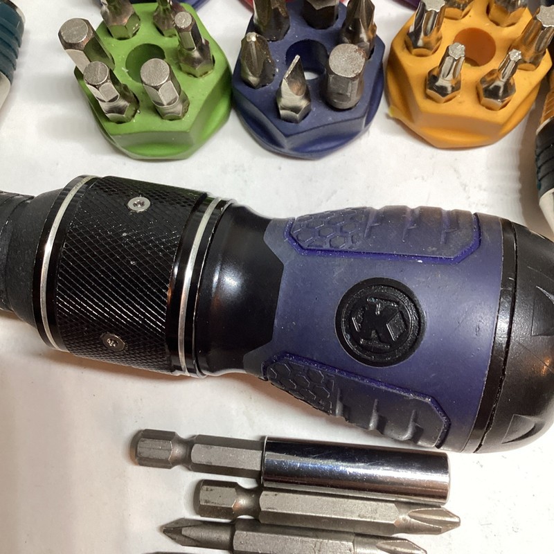 Ratcheting Screwdriver And Multiple Bits, Different Attachments gallery