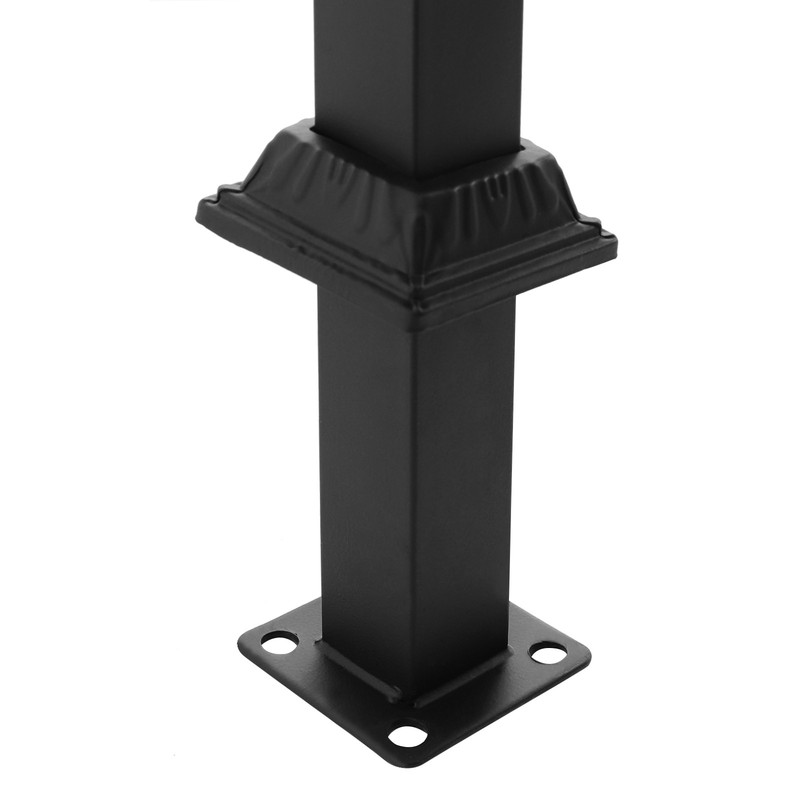 Single Post Handrail Floor Mount 1-3 Steps Stair Railing For Porch Balcony Patio gallery